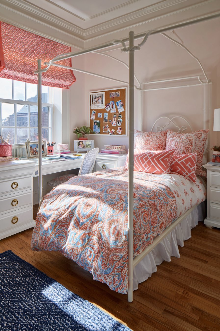 Blush Pink Teen Bedroom