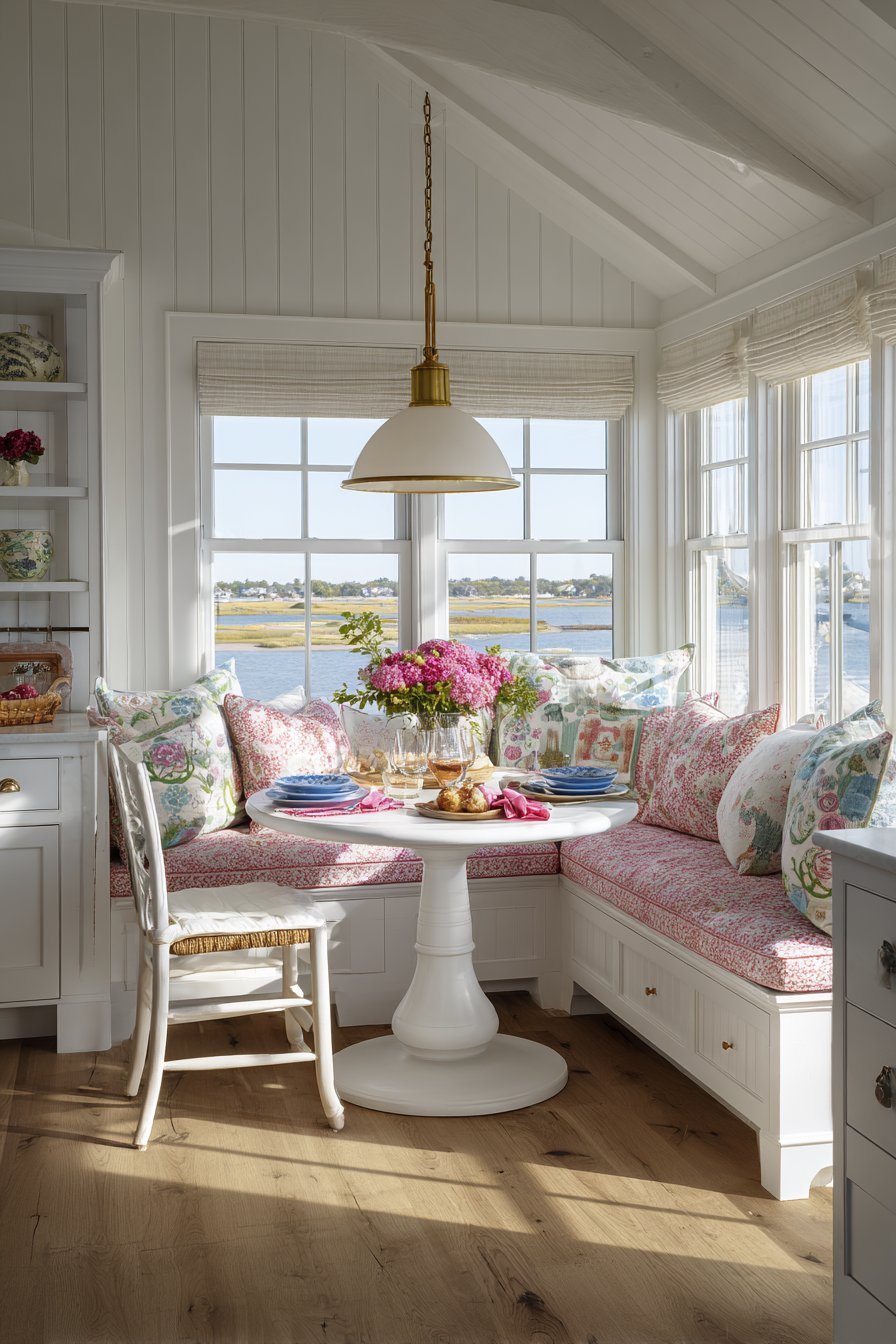 Plaid Cushion Breakfast Nook