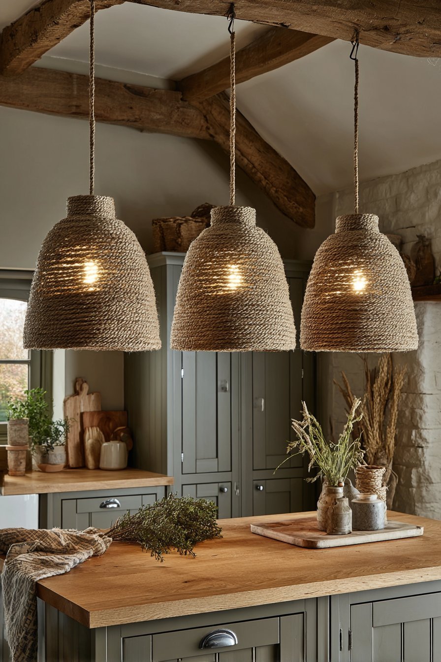 Seagrass Pendant Light Fixtures