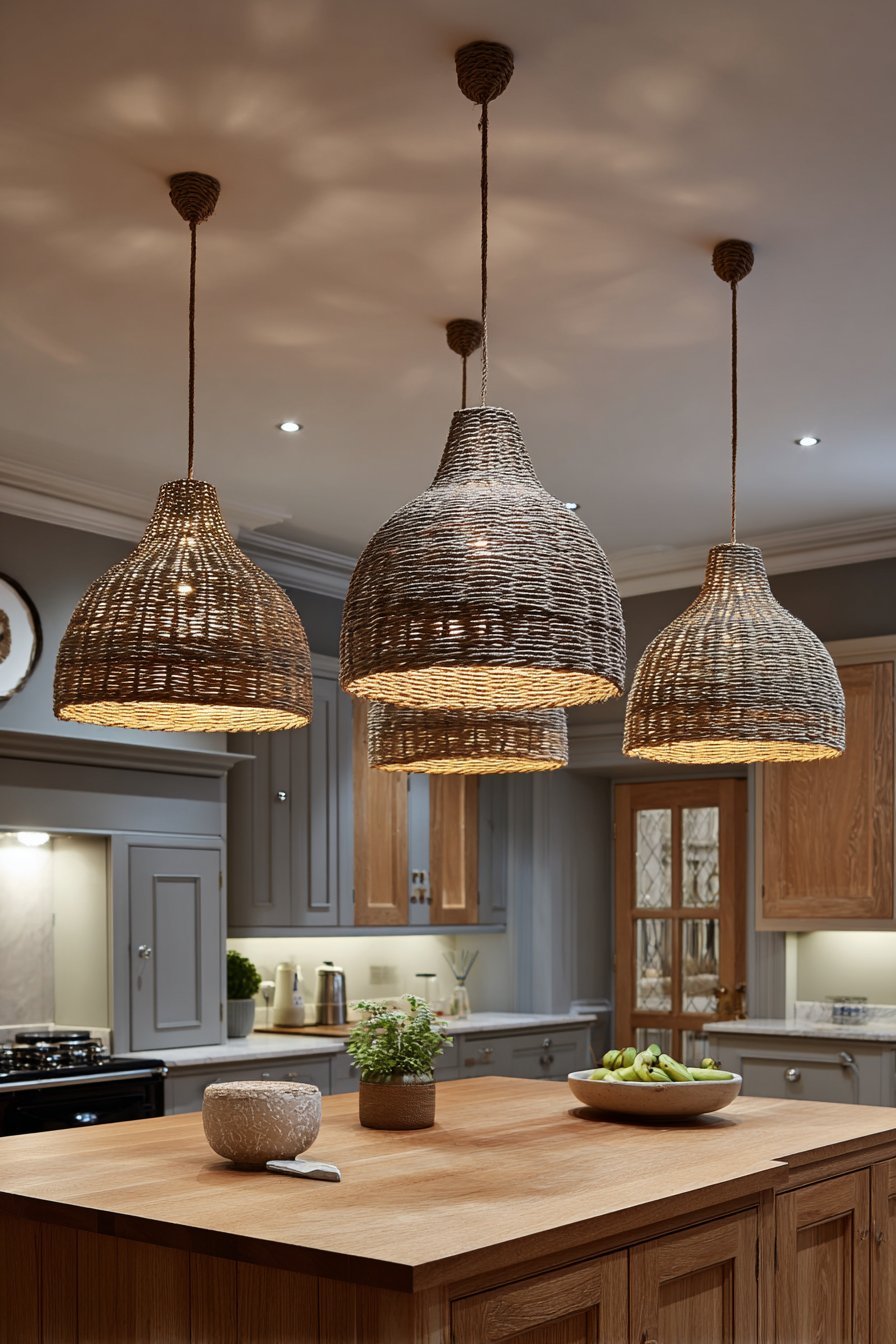 Seagrass Pendant Light Fixtures