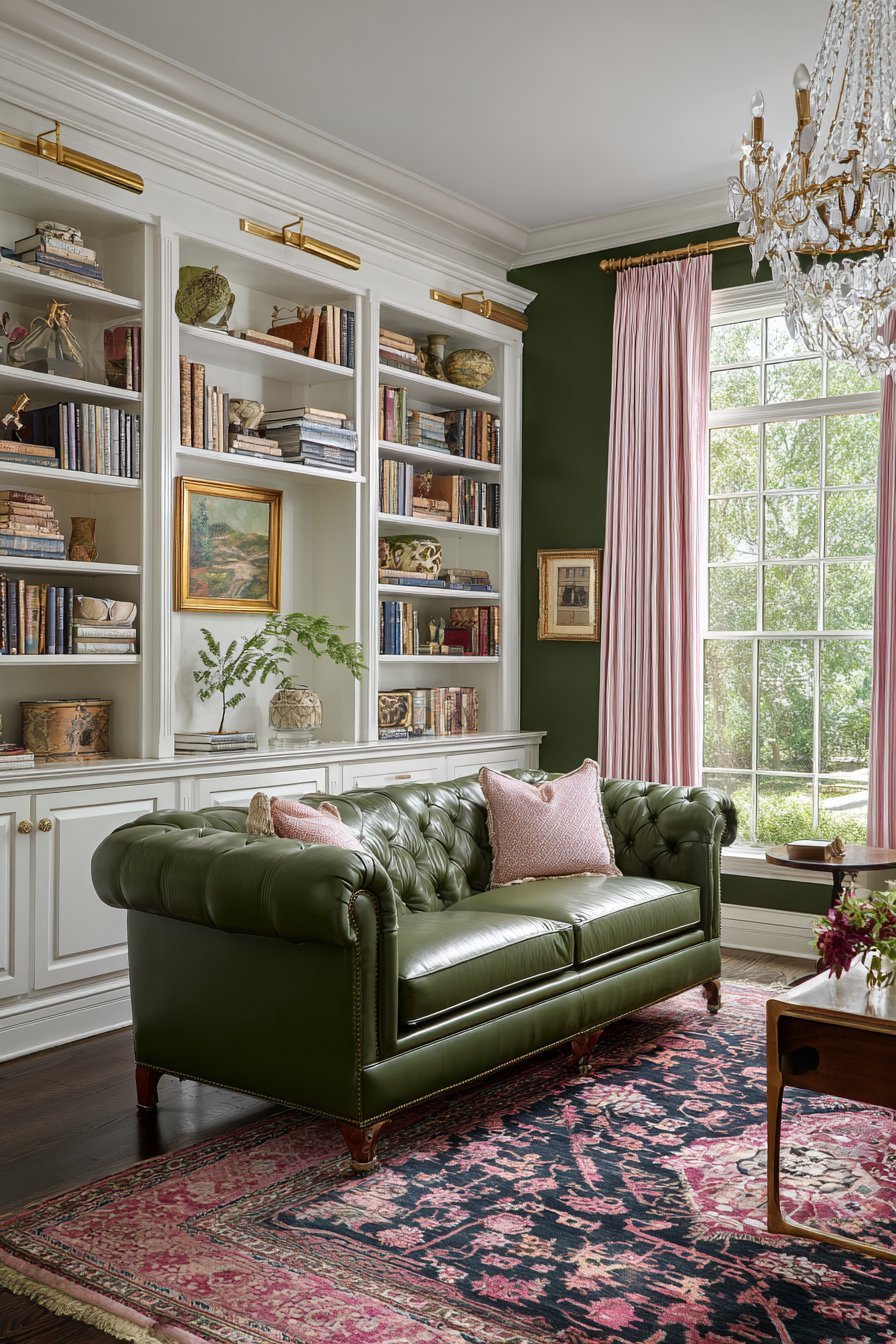 Green Leather Library