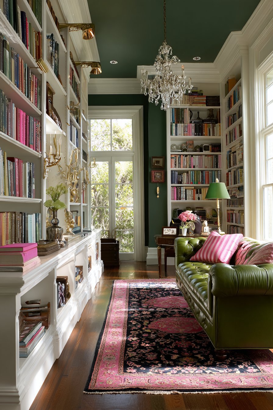 Green Leather Library