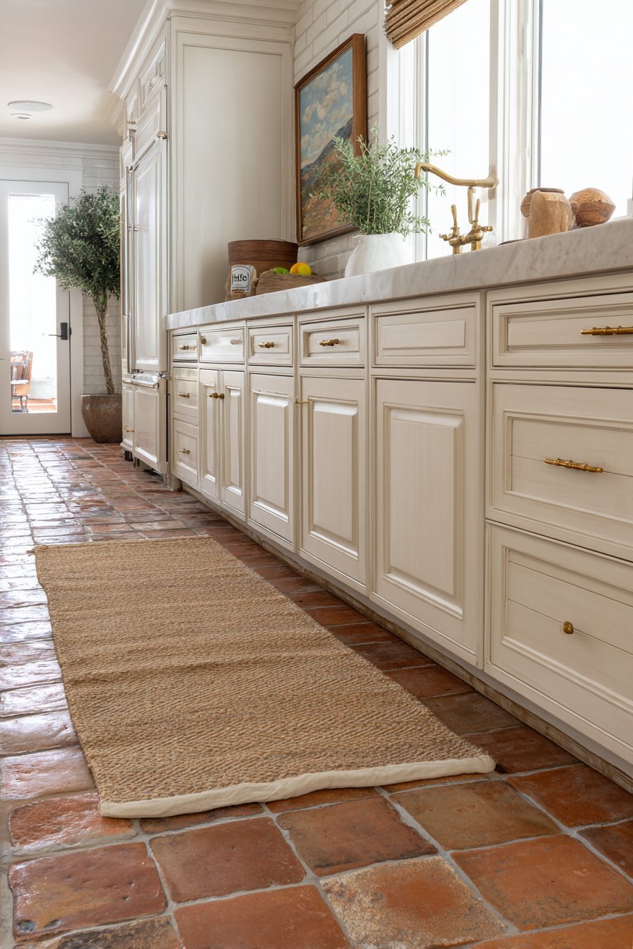 Large-Format Terracotta Floor Tiles