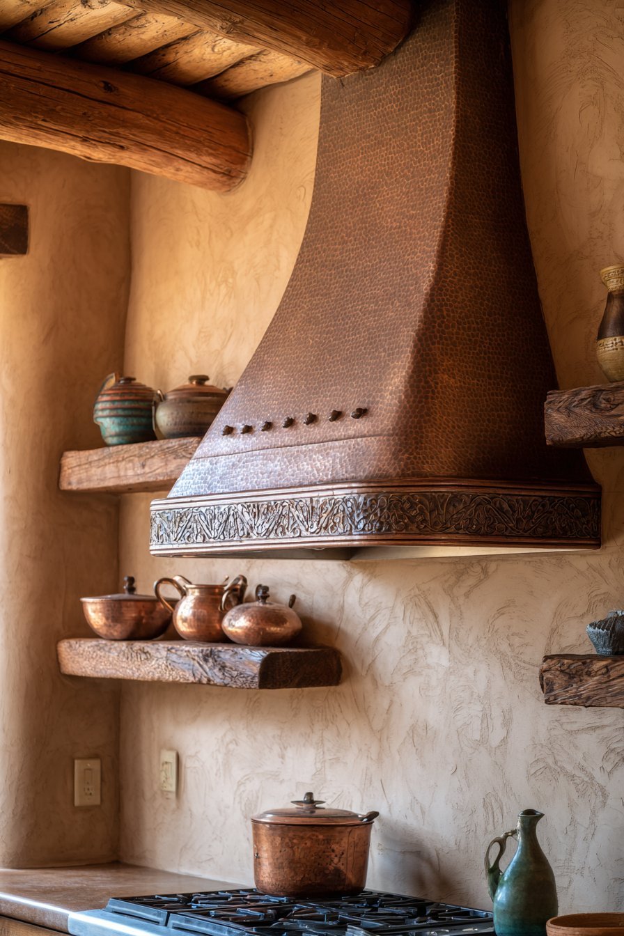 Hammered Copper Range Hood