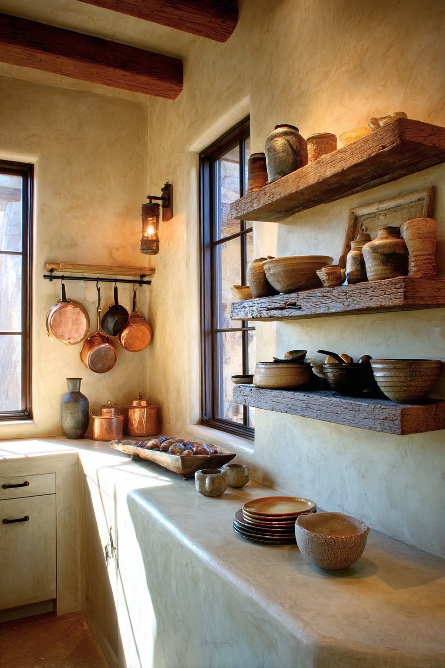 Warm Ochre Clay Plaster Walls