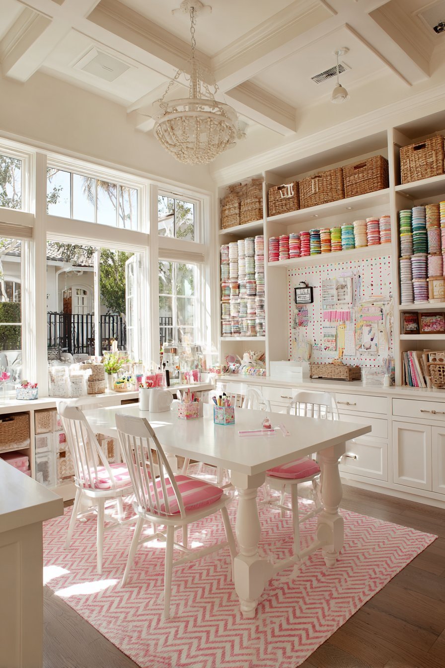 Ribbon Spool Craft Room
