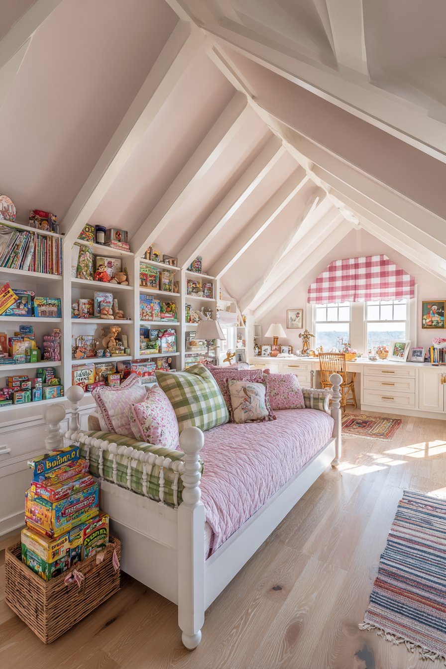 Sloped Ceiling Loft Bedroom