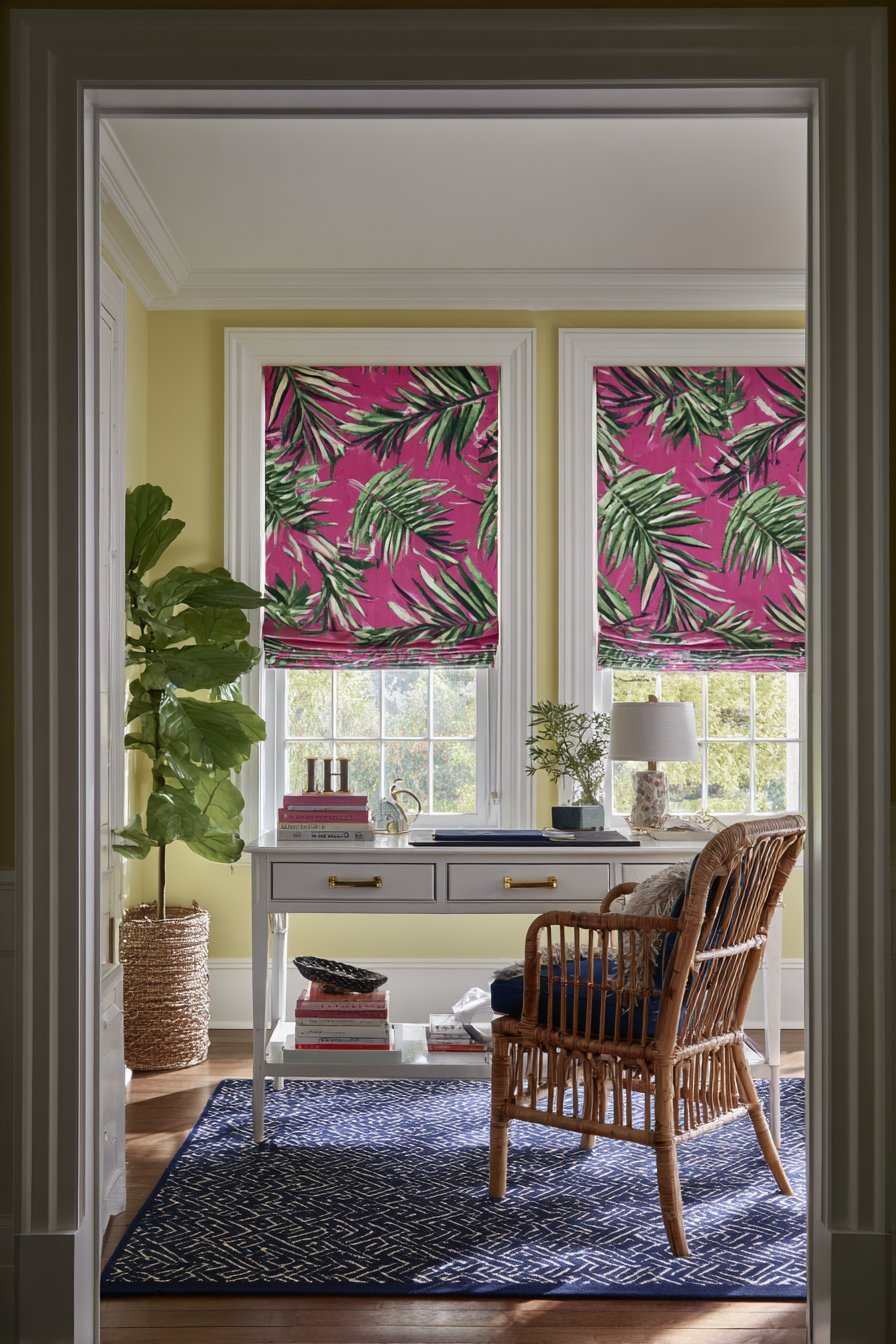 Bold Palm Print Home Office