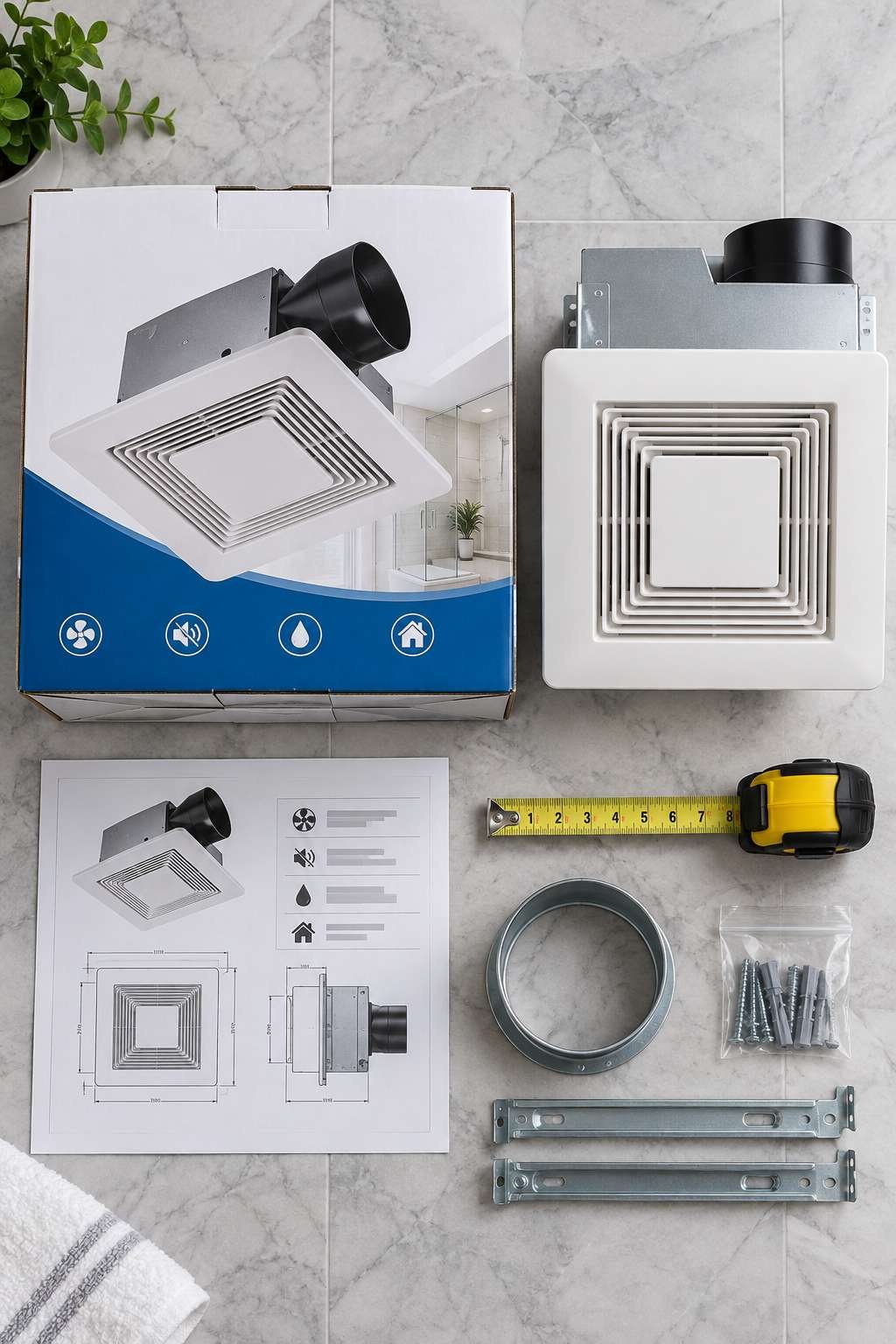 Choosing the right bathroom exhaust fan based on CFM rating