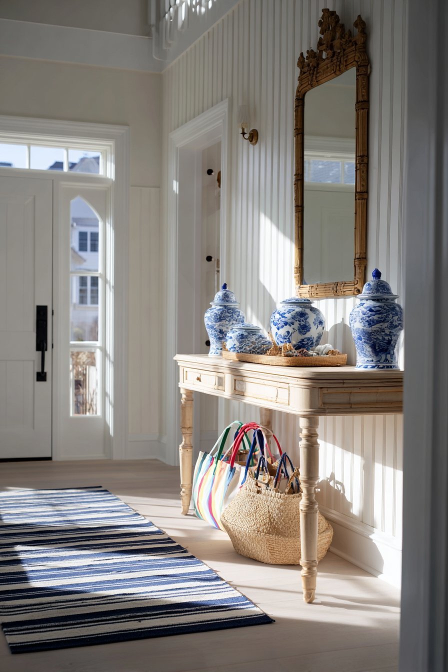 Coastal Blue Entryway Welcome