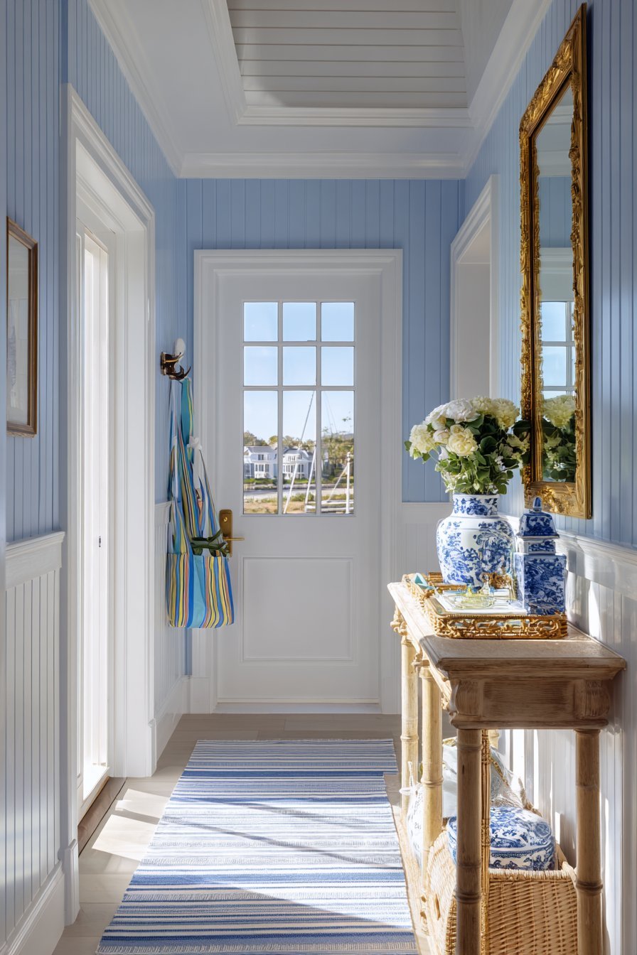Coastal Blue Entryway Welcome