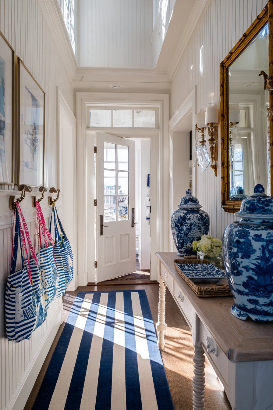 Coastal Blue Entryway Welcome