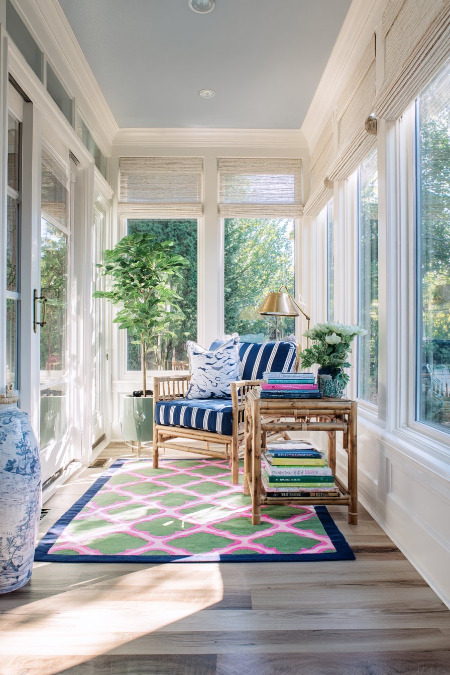 Rattan Peacock Reading Nook