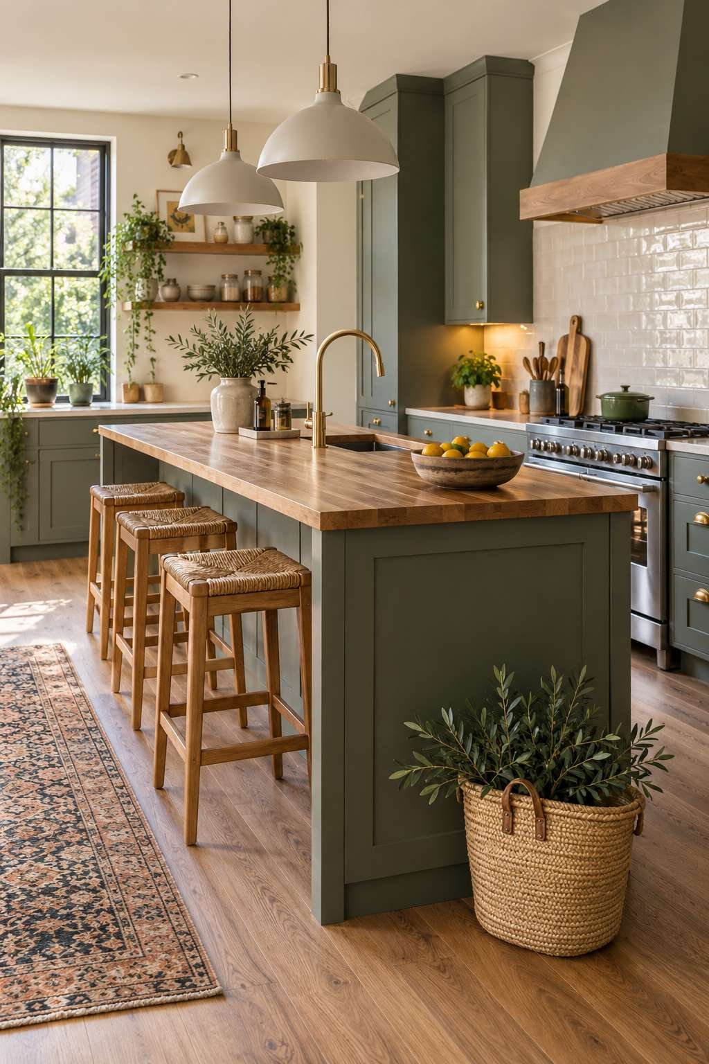 Contractor and homeowner reviewing kitchen renovation plans together
