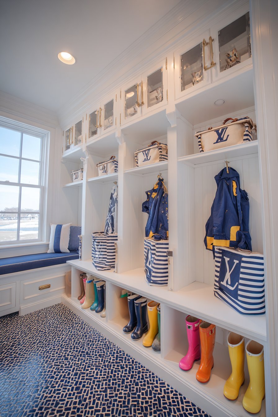 Built-In Mudroom Organization