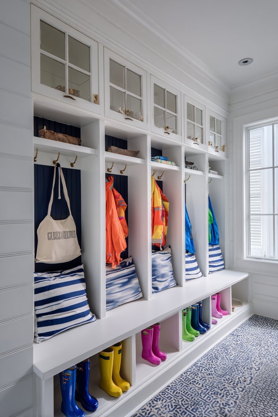 Built-In Mudroom Organization